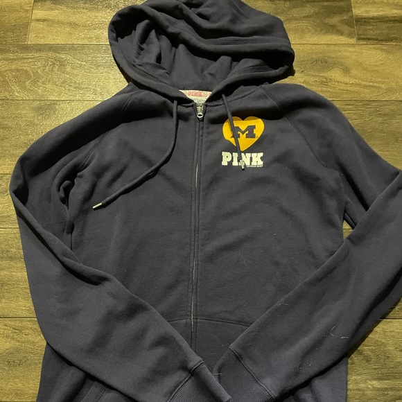 PINK Victoria's Secret Tops - Pink Michigan zip up